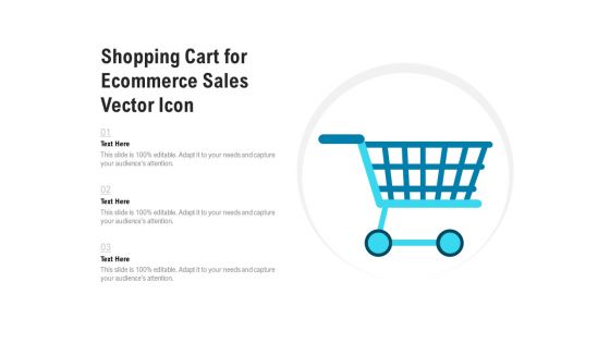 Shopping Cart For Ecommerce Sales Vector Icon Ppt PowerPoint Presentation File Show PDF
