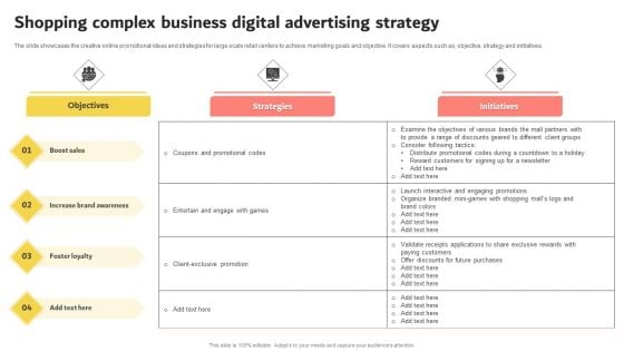 Shopping Complex Business Digital Advertising Strategy Mockup PDF Shopping Complex Business Digital Advertising Strategy Mockup PDF