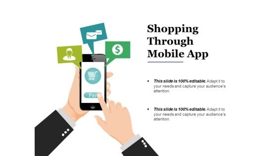 Shopping Through Mobile App Ppt PowerPoint Presentation File Example Introduction