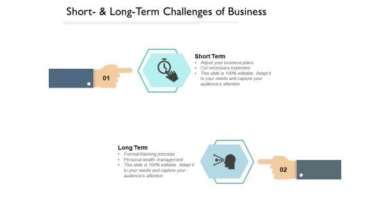 Short And Long Term Challenges Of Business Ppt Powerpoint Presentation Slides Deck