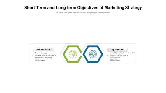 Short Term And Long Term Objectives Of Marketing Strategy Ppt PowerPoint Presentation File Professional PDF