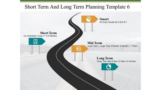 Short Term And Long Term Planning Smart Mid Term Ppt PowerPoint Presentation Summary Clipart