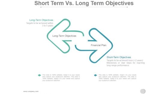 Short Term Vs Long Term Objectives Ppt PowerPoint Presentation Styles