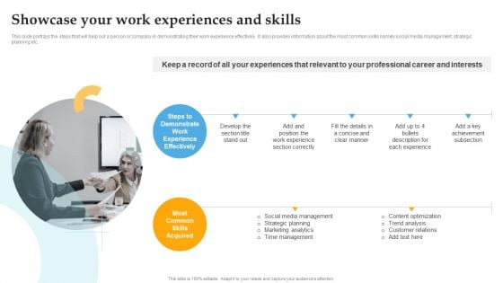 Showcase Your Work Experiences And Skills Comprehensive Personal Brand Building Guide For Social Media Mockup PDF Showcase Your Work Experiences And Skills Comprehensive Personal Brand Building Guide For Social Media Mockup PDF