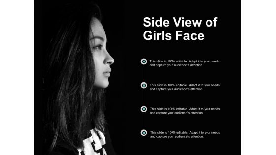 Side View Of Girls Face Ppt Powerpoint Presentation Inspiration Slide Portrait