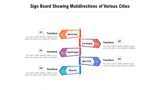 Sign Board Showing Mutidirections Of Various Cities Ppt PowerPoint Presentation Gallery Slides PDF