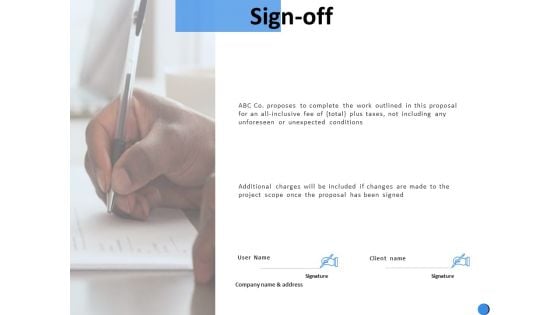 Sign Off Management Ppt Powerpoint Presentation Pictures Format