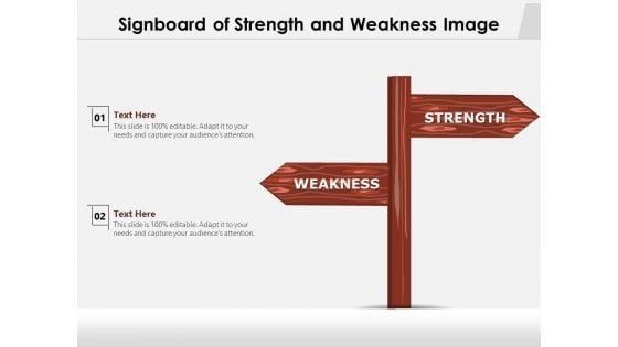 Signboard Of Strength And Weakness Image Ppt PowerPoint Presentation Show Mockup PDF