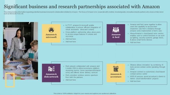 Significant Business And Research Partnerships Associated With Amazon Graphics PDF