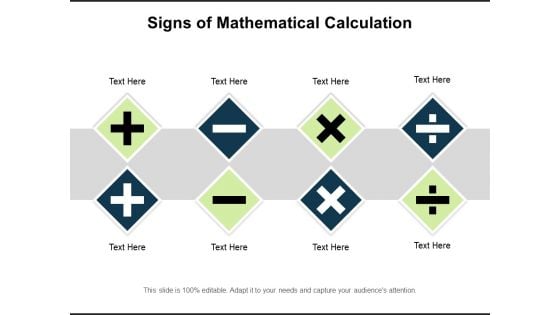 Signs Of Mathematical Calculation Ppt PowerPoint Presentation Icon Pictures PDF