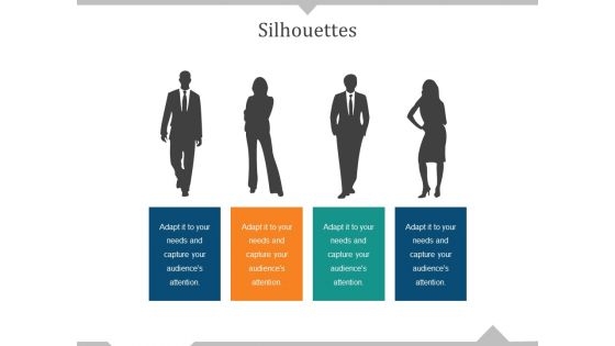 Silhouettes Ppt PowerPoint Presentation Visual Aids Deck