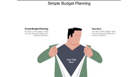 Simple Budget Planning Ppt PowerPoint Presentation Pictures Master Slide Cpb