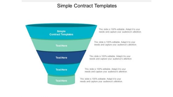 Simple Contract Templates Ppt PowerPoint Presentation Infographics Clipart Images Cpb