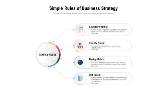 Simple Rules Of Business Strategy Ppt PowerPoint Presentation Portfolio Rules