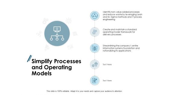 Simplify Processes And Operating Models Ppt PowerPoint Presentation Inspiration Picture