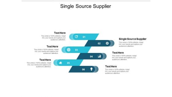 Single Source Supplier Ppt PowerPoint Presentation Slides Deck Cpb