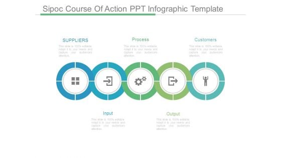 Sipoc Course Of Action Ppt Infographic Template