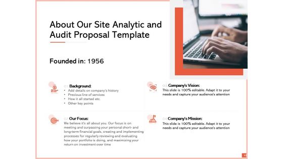 Site Analytic And Audit Proposal Ppt PowerPoint Presentation Complete Deck With Slides