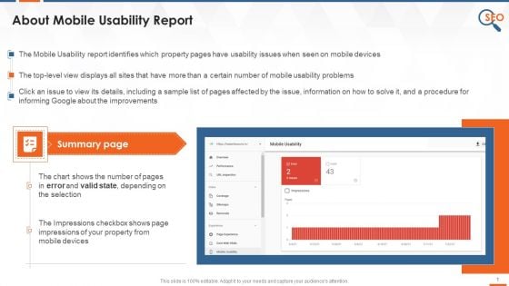 Site Speed And Mobile Usability In Google Search Console Training Ppt