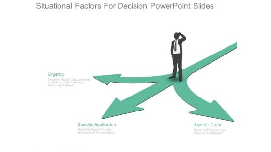 Situational Factors For Decision Powerpoint Slides