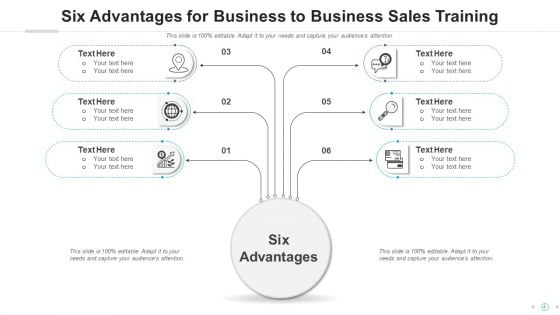 Six Advantages Sales Training Ppt PowerPoint Presentation Complete Deck With Slides