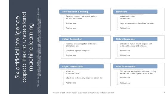 Six Artificial Intelligence Capabilities To Understand Machine Learning Structure PDF Six Artificial Intelligence Capabilities To Understand Machine Learning Structure PDF