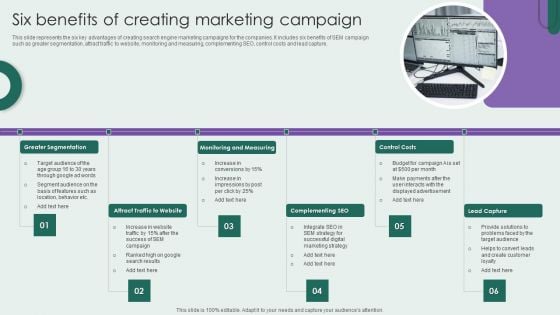 Six Benefits Of Creating Marketing Campaign Download PDF