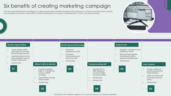 Six Benefits Of Creating Marketing Campaign Download PDF Six Benefits Of Creating Marketing Campaign Download PDF