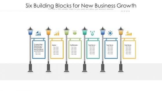 Six Building Blocks For New Business Growth Ppt PowerPoint Presentation Gallery Professional PDF