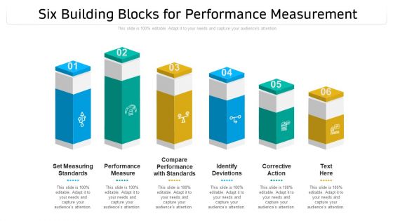 Six Building Blocks For Performance Measurement Ppt PowerPoint Presentation Icon Slides PDF
