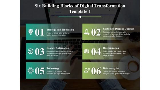 Six Building Blocks Of Digital Transformation Ppt PowerPoint Presentation Images