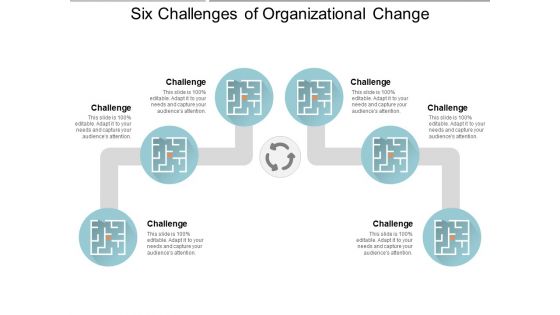 Six Challenges Of Organizational Change Ppt PowerPoint Presentation Infographics