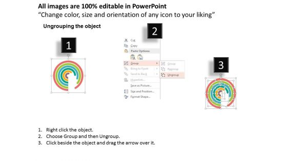 Six Circle Arrows And Icons Powerpoint Template
