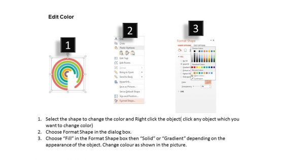 Six Circle Arrows And Icons Powerpoint Template