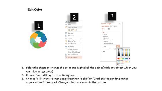 Six Circular Steps With Icons Powerpoint Template