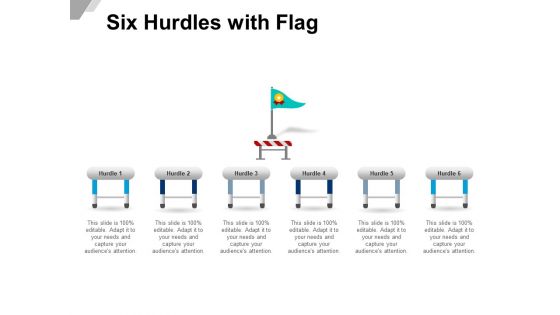 Six Hurdles With Flag Ppt PowerPoint Presentation Ideas Deck