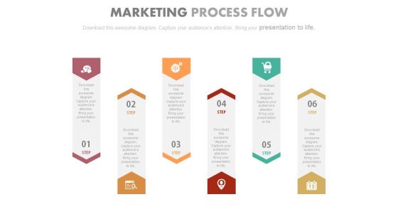 Six Infographic Tags For Integration Strategy Powerpoint Template