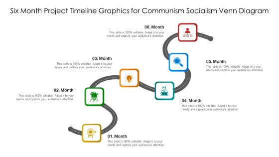 Six Month Project Timeline Graphics For Communism Socialism Venn Diagram Ppt PowerPoint Presentation File Slide PDF Six Month Project Timeline Graphics For Communism Socialism Venn Diagram Ppt PowerPoint Presentation File Slide PDF