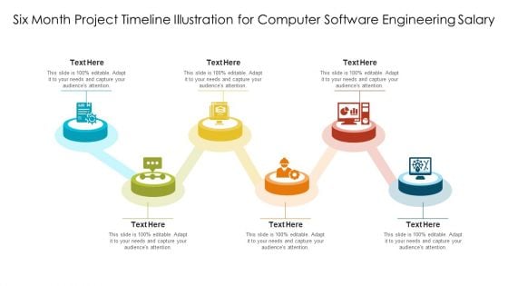 Six Month Project Timeline Illustration For Computer Software Engineering Salary Ppt PowerPoint Presentation Gallery Graphics Example PDF Six Month Project Timeline Illustration For Computer Software Engineering Salary Ppt PowerPoint Presentation Gallery Graphics Example PDF