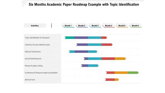 Six Months Academic Paper Roadmap Example With Topic Identification Guidelines Six Months Academic Paper Roadmap Example With Topic Identification Guidelines