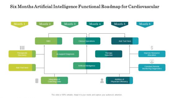 Six Months Artificial Intelligence Functional Roadmap For Cardiovascular Elements