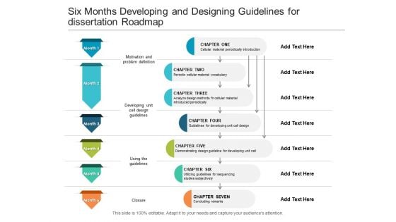 Six Months Developing And Designing Guidelines For Dissertation Roadmap Elements