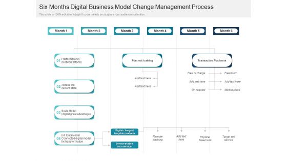 Six Months Digital Business Model Change Management Process Information