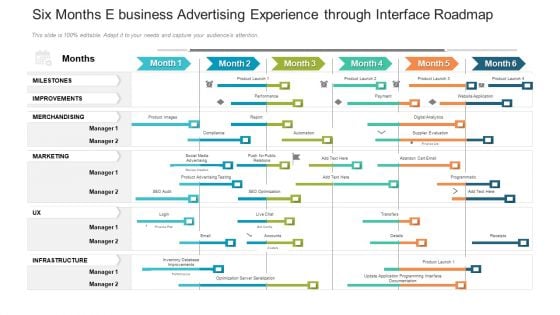 Six Months E Business Advertising Experience Through Interface Roadmap Structure