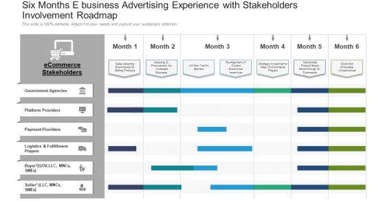 Six Months E Business Advertising Experience With Stakeholders Involvement Roadmap Background Six Months E Business Advertising Experience With Stakeholders Involvement Roadmap Background