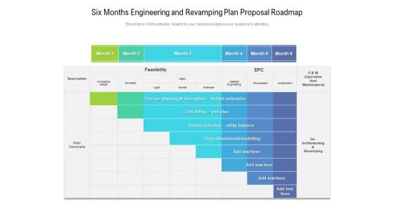 Six Months Engineering And Revamping Plan Proposal Roadmap Microsoft