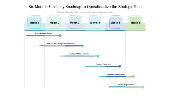 Six Months Flexibility Roadmap To Operationalize The Strategic Plan Formats Six Months Flexibility Roadmap To Operationalize The Strategic Plan Formats