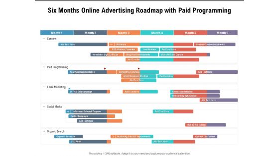 Six Months Online Advertising Roadmap With Paid Programming Guidelines Six Months Online Advertising Roadmap With Paid Programming Guidelines