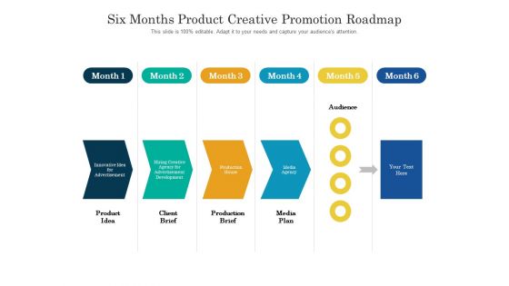 Six Months Product Creative Promotion Roadmap Designs