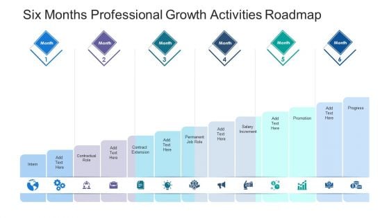 Six Months Professional Growth Activities Roadmap Download